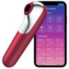 Comprar SATISFYER - DUAL LOVE VIBRADOR Y SUCCIONADOR CON AIRE PULSADO ROJO al mejor precio - Envíos Discretos