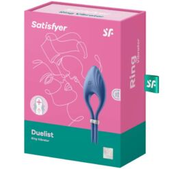 Comprar SATISFYER - DUELIST ANILLO VIBRADOR AZUL al mejor precio - Envíos Discretos