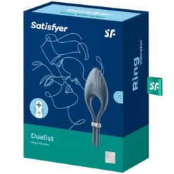 Comprar SATISFYER - DUELIST ANILLO VIBRADOR GRIS al mejor precio - Envíos Discretos