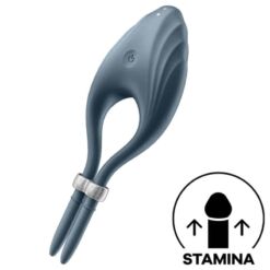 Comprar SATISFYER - DUELIST ANILLO VIBRADOR GRIS al mejor precio - Envíos Discretos