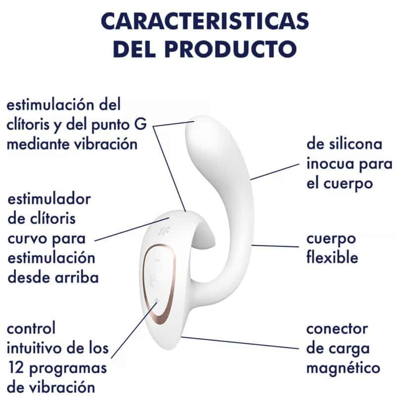 SATISFYER - G FOR GODDESS 1 VIBRADOR RABBIT BLANCO - piKanteo | Despierta tu lado más piKante Comprar SATISFYER - G FOR GODDESS 1 VIBRADOR RABBIT BLANCO al mejor precio - Envíos Discretos
