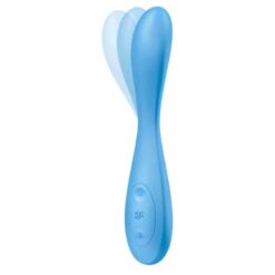 Comprar SATISFYER - G-SPOT FLEX 4+ MULTI VIBRADOR APP AZUL al mejor precio - Envíos Discretos