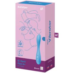 Comprar SATISFYER - G-SPOT FLEX 4+ MULTI VIBRADOR APP AZUL al mejor precio - Envíos Discretos