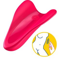 Comprar SATISFYER - HIGH FLY VIBRADOR DEDAL FUCHSIA al mejor precio - Envíos Discretos