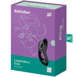Comprar SATISFYER - LEGENDARY DUO ANILLO VIBRADOR NEGRO al mejor precio - Envíos Discretos