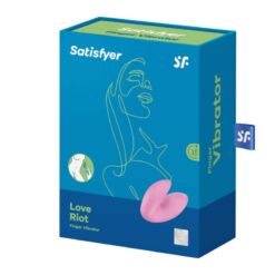 Comprar SATISFYER - LOVE RIOT VIBRADOR DEDAL ROSA al mejor precio - Envíos Discretos