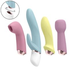 Comprar SATISFYER - MARVELOUS FOUR SET VIBRADOR & SUCCIONADOR al mejor precio - Envíos Discretos
