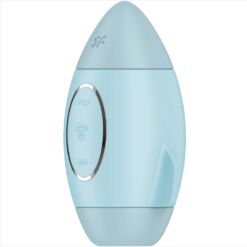 Comprar SATISFYER - MISSION CONTROL AZUL VIBRADOR PEQUEÑO DE DOBLE IMPULSO al mejor precio - Envíos Discretos