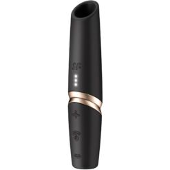 Comprar SATISFYER - PERFECT KISS ESTIMULADOR CLÍTORIS POR ONDAS NEGRO / DORADO al mejor precio - Envíos Discretos
