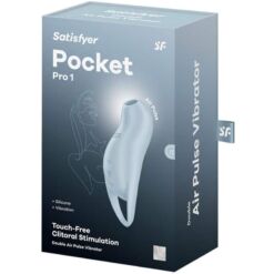 Comprar SATISFYER - POCKET PRO 1 ESTIMULADOR CLÍTORIS AZUL CLARO al mejor precio - Envíos Discretos