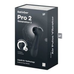 Comprar SATISFYER - PRO 2 GENERACIÓN 3 LIQUID AIR TECHNOLOGY NEGRO al mejor precio - Envíos Discretos