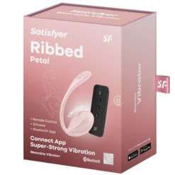 Comprar SATISFYER - RIBBED PETAL ESTIMULADOR PUNTO G CONTROL REMOTO ROSA APP GRATUITA al mejor precio - Envíos Discretos