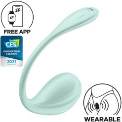 Comprar SATISFYER - SMOOTH PETAL ESTIMULADOR PUNTO G VERDE AGUA APP GRATUITA al mejor precio - Envíos Discretos