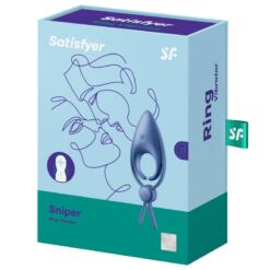 Comprar SATISFYER - SNIPER ANILLO VIBRADOR AZUL al mejor precio - Envíos Discretos