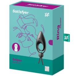Comprar SATISFYER - SNIPER ANILLO VIBRADOR NEGRO al mejor precio - Envíos Discretos