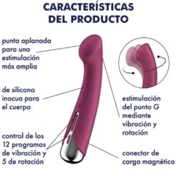 Comprar SATISFYER - SPINNING G-SPORT 1 VIBRADOR ROTADOR ROJO al mejor precio - Envíos Discretos