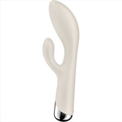 Comprar SATISFYER - SPINNING RABBIT 1 ESTIMULACION CLITORIS Y PUNTO G BEIGE al mejor precio - Envíos Discretos