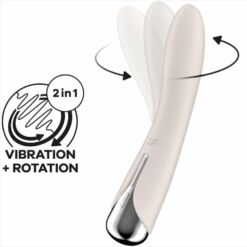 Comprar SATISFYER - SPINNING VIBE 1 VIBRADOR ROTADOR G-SPOT BEIGE al mejor precio - Envíos Discretos