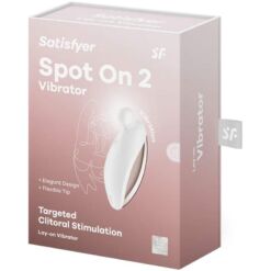 Comprar SATISFYER - SPOT ON 2 VIBRADOR LAY-ON BLANCO al mejor precio - Envíos Discretos