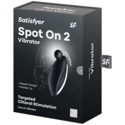 Comprar SATISFYER - SPOT ON 2 VIBRADOR LAY-ON NEGRO al mejor precio - Envíos Discretos
