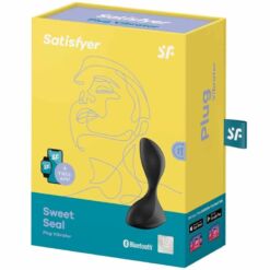 Comprar SATISFYER - SWEET SEAL PLUG VIBRADOR APP NEGRO al mejor precio - Envíos Discretos