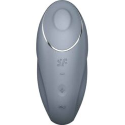 Comprar SATISFYER - TAP & CLIMAX 1 VIBRADOR LAY-ON GRIS al mejor precio - Envíos Discretos