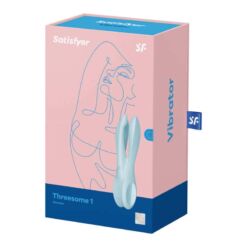 Comprar SATISFYER - THREESOME 1 VIBRADOR AZUL al mejor precio - Envíos Discretos