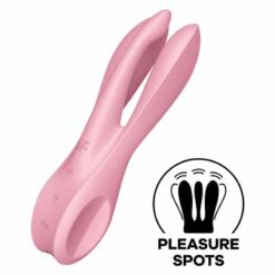 Comprar SATISFYER - THREESOME 1 VIBRADOR ROSA al mejor precio - Envíos Discretos