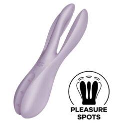 Comprar SATISFYER - THREESOME 2 VIBRADOR VIOLETA al mejor precio - Envíos Discretos