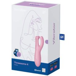 Comprar SATISFYER - THREESOME 4 VIBRADOR APP ROSA al mejor precio - Envíos Discretos
