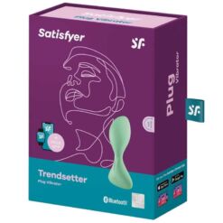 Comprar SATISFYER - TRENDSETTER PLUG VIBRADOR APP VERDE al mejor precio - Envíos Discretos