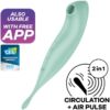 Comprar SATISFYER - TWIRLING PRO+ ESTIMULADOR Y VIBRADOR APP VERDE al mejor precio - Envíos Discretos