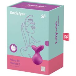 Comprar SATISFYER - VIVA LA VULVA 3 VIBRADOR LAY-ON VIOLETA al mejor precio - Envíos Discretos