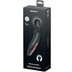 Comprar SATISFYER - WAND ERLAND MASAJEADOR VIBRADOR NEGRO al mejor precio - Envíos Discretos