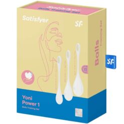 Comprar SATISFYER - YONI POWER 1 KIT DE ENTRENAMIENTO BLANCO al mejor precio - Envíos Discretos