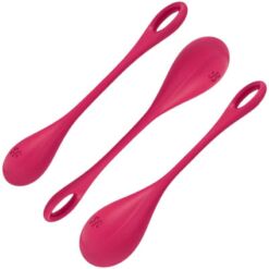 Comprar SATISFYER - YONI POWER 1 KIT DE ENTRENAMIENTO ROJO al mejor precio - Envíos Discretos