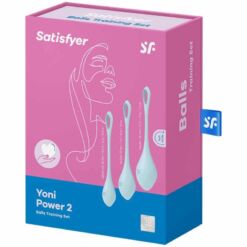 Comprar SATISFYER - YONI POWER 2 KIT DE ENTRENAMIENTO AZUL al mejor precio - Envíos Discretos