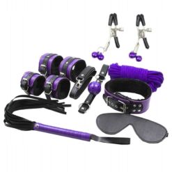 Comprar SECRETPLAY - BDSM SET 8PCS LILA / NEGRO al mejor precio - Envíos Discretos