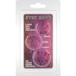 Comprar SEVEN CREATIONS - JUEGO TRES ANILLOS PENE ROSA al mejor precio - Envíos Discretos