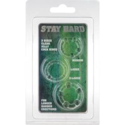 Comprar SEVEN CREATIONS - JUEGO TRES ANILLOS PENE TRANSPARENTE al mejor precio - Envíos Discretos