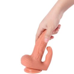 Comprar SHEQU - HAYDEN DILDO Y ESTIMULADOR DE CLÍTORIS CON VIBRACIÓN Y CONTROL REMOTO 16 CM al mejor precio - Envíos Discretos