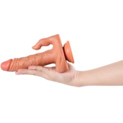 Comprar SHEQU - JULIAN DILDO Y ESTIMULADOR DE CLÍTORIS CON VIBRACIÓN Y CONTROL REMOTO 16 CM al mejor precio - Envíos Discretos
