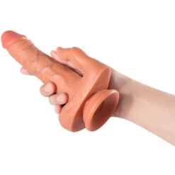 Comprar SHEQU - JULIAN DILDO Y ESTIMULADOR DE CLÍTORIS CON VIBRACIÓN Y CONTROL REMOTO 16 CM al mejor precio - Envíos Discretos