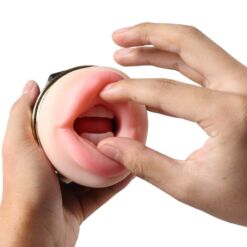 Comprar SHEQU - KAY MASTURBADOR DOBLE CON VIBRACIÓN DUAL BOCA Y VAGINA al mejor precio - Envíos Discretos