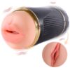 Comprar SHEQU - KAY MASTURBADOR DOBLE CON VIBRACIÓN DUAL BOCA Y VAGINA al mejor precio - Envíos Discretos
