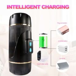 Comprar SHEQU - KAY MASTURBADOR DOBLE CON VIBRACIÓN DUAL BOCA Y VAGINA al mejor precio - Envíos Discretos