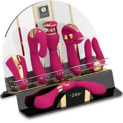 Comprar SHUNGA - EXPOSITOR 6 MASAJEADORES INTIMOS FUCSIA al mejor precio - Envíos Discretos