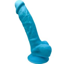 Comprar SILEXD - MODELO 1 PENE REALÍSTICO SILICONA PREMIUM SILEXPAN AZUL 17.5 CM al mejor precio - Envíos Discretos