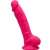 Comprar SILEXD - MODELO 1 PENE REALÍSTICO SILICONA PREMIUM SILEXPAN FUCSIA 17.5 CM al mejor precio - Envíos Discretos