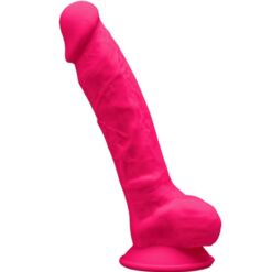 Comprar SILEXD - MODELO 1 PENE REALÍSTICO SILICONA PREMIUM SILEXPAN FUCSIA 17.5 CM al mejor precio - Envíos Discretos